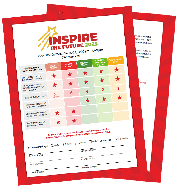 Inspire the future Sponsor Packet 2025